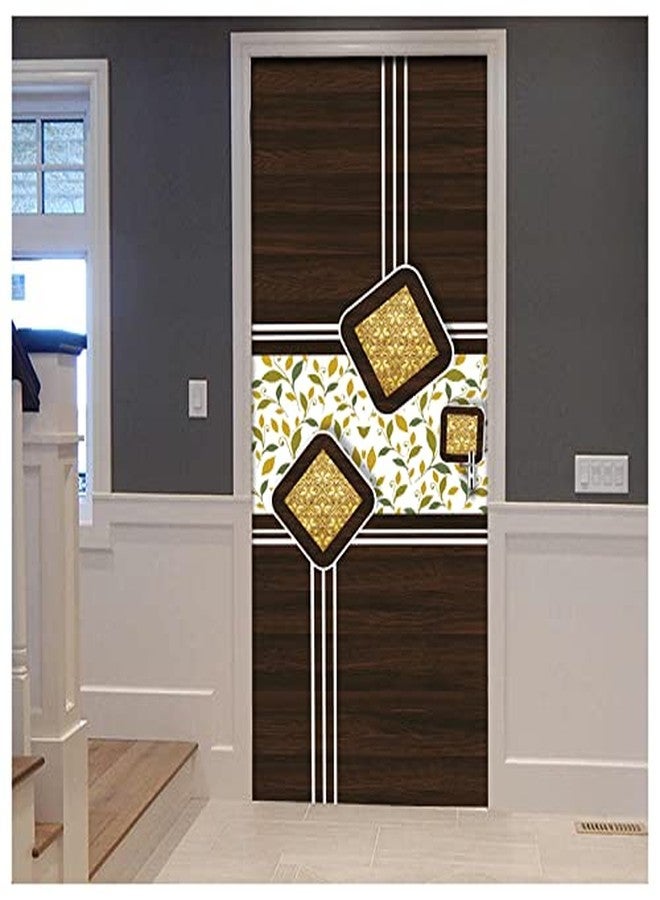 BP Design Solution Divyanka Vinyl Door Sticker Wallpaper for Door, Almirah, Table, Ac, Fridge 36x 78 inch - Image 3